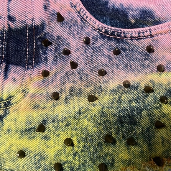 Topshop Multicolor Jean Shorts - Picture 2 of 7